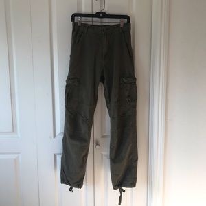 Olive green cargo pants